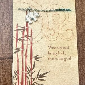 Silver Elephant Charm Necklace - Lucky Elephant Pendant